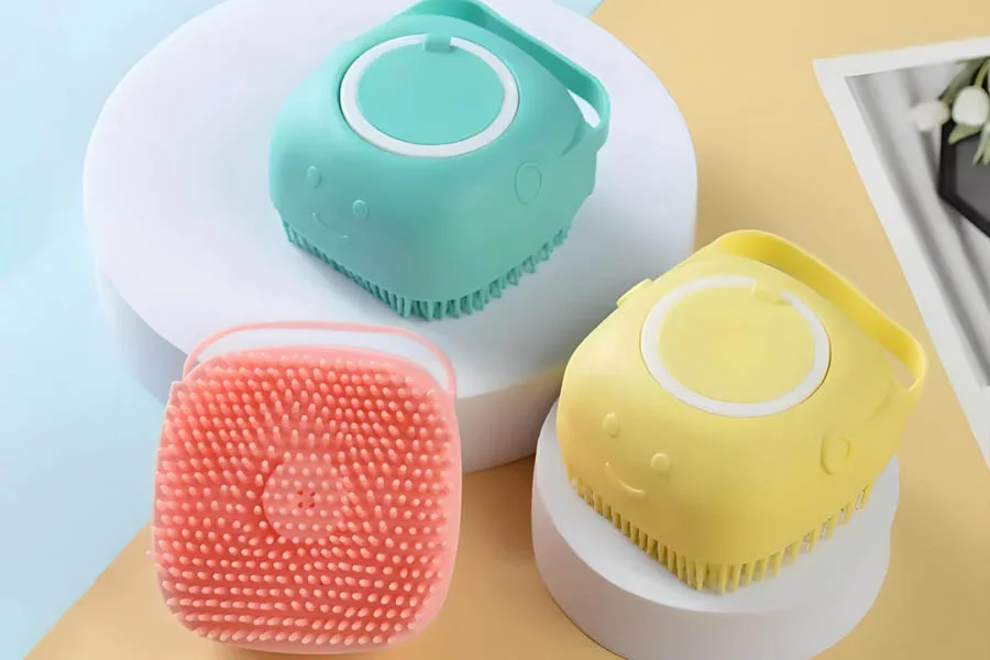 pet shampoo massager brush